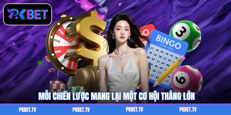 Mỗi chiến lược mang lại một cơ hội thắng lớn